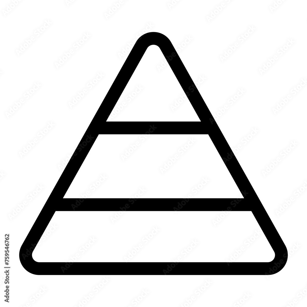 Triangle Chart Icon Triangle Chart Icon
