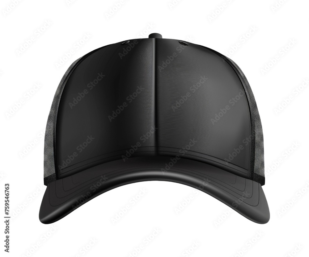 Fototapeta premium black_baseball_cap_mockup