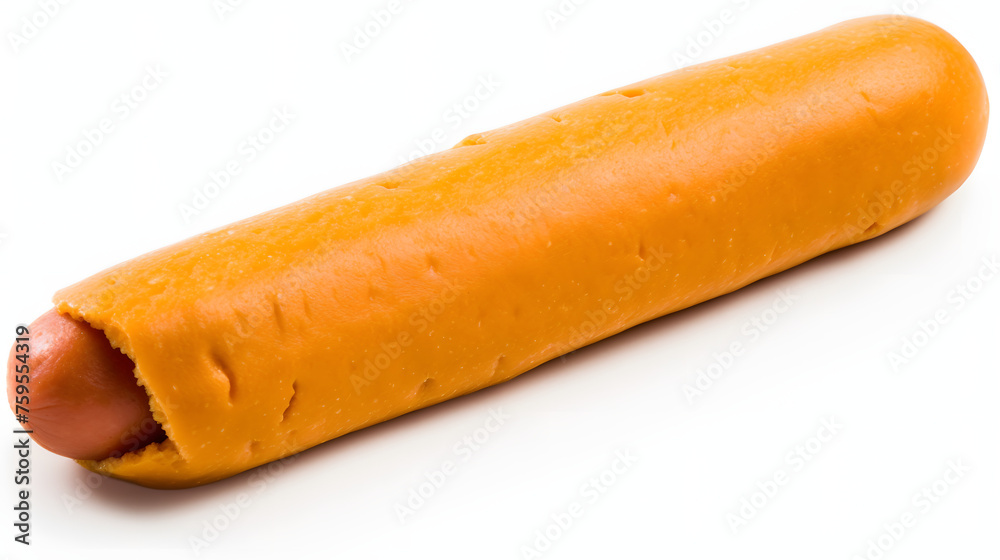 very simple hot-dog on white background very simple hot-dog on white background