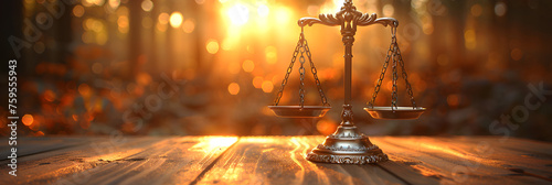 Epic Golden Scales of Justice Symbol of Equality and Fairness,
Symbol of Law and Justice Legal Code and Balance
 photo