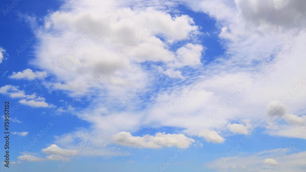 High-altitude and low-altitude clouds cross and fly past each other.The wide beauty sky and billowing cloud form a spectacular environment video. Photography in Chiayi City, Taiwan. High-altitude and low-altitude clouds cross and fly past each other.The wide beauty sky and billowing cloud form a spectacular environment video. Photography in Chiayi City, Taiwan.