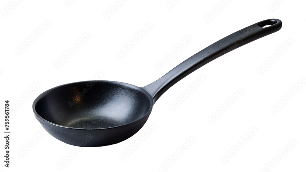 Black frying pan isolated on transparent background. Black frying pan isolated on transparent background.