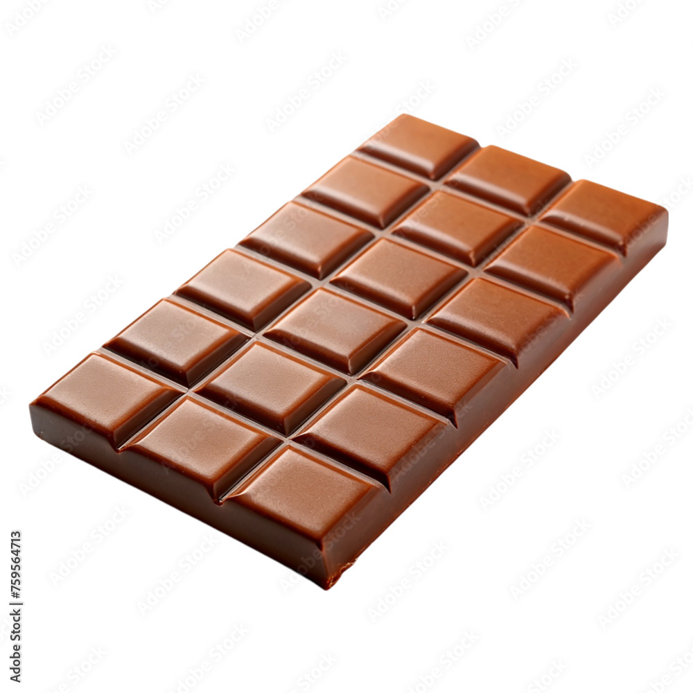 Chocolate bar isolated on a transparent background. Chocolate bar isolated on a transparent background.