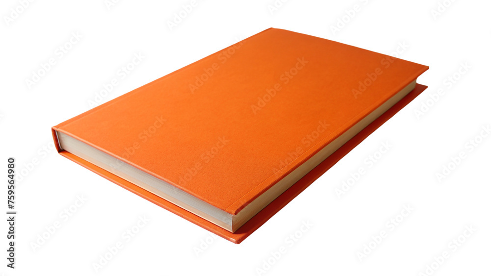 Orange book isolated on transparent background. Orange book isolated on transparent background.