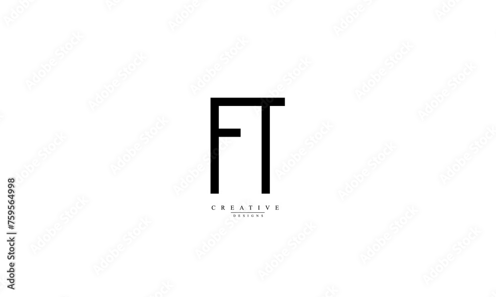 Alphabet letters Initials Monogram logo FT TF F T Alphabet letters Initials Monogram logo FT TF F T