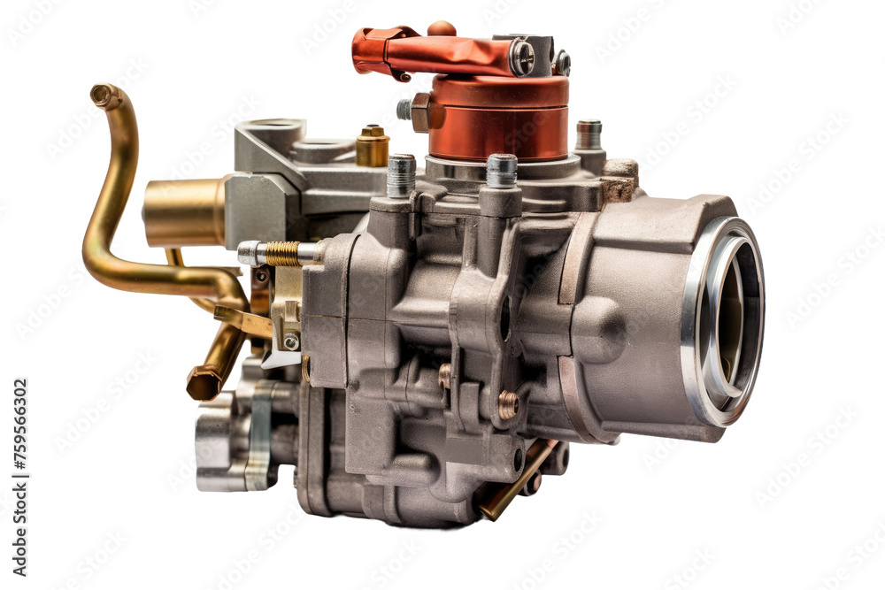 Close Up of Engine on White Background. on a White or Clear Surface PNG Transparent Background. Close Up of Engine on White Background. on a White or Clear Surface PNG Transparent Background.