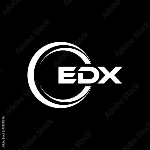 EDX Logo Design, Inspiration for a Unique Identity. Modern Elegance and Creative Design. Watermark Your Success with the Striking this Logo. photo