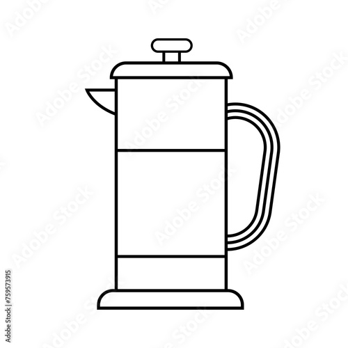 Coffee maker machine with coffee cup flat design. suitable for the coffee theme. coffee machine, machine, glass, black, cafe, drink, machine. flat vector illustration.
