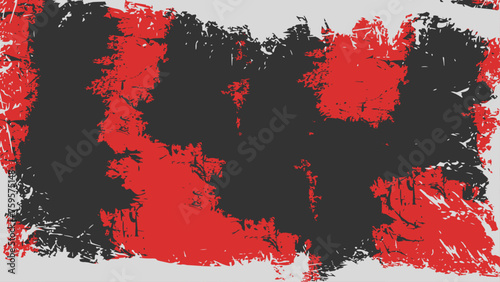 Abstract Black Red White Grunge Texture Design Background