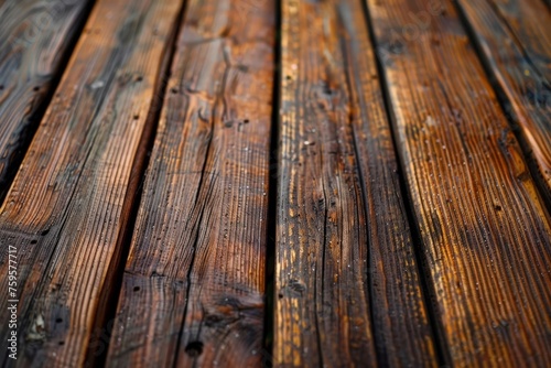 Close Up View of Wooden Floor