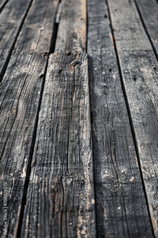 Obraz premium Close-Up of Wooden Floor Planks