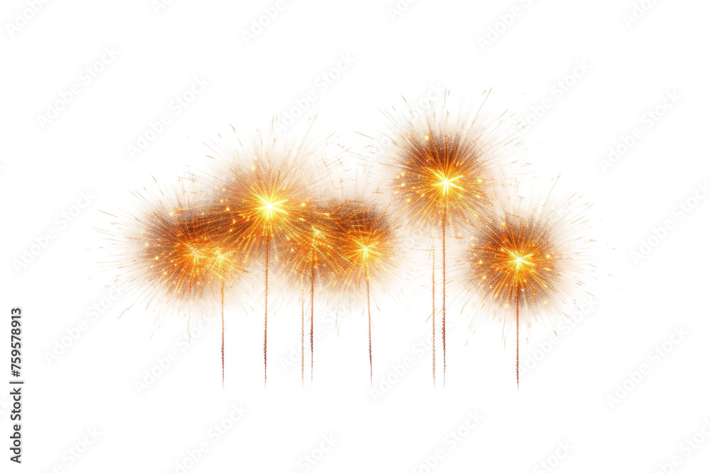 Group of Fireworks Exploding on White Background. on a White or Clear Surface PNG Transparent Background. Group of Fireworks Exploding on White Background. on a White or Clear Surface PNG Transparent Background.