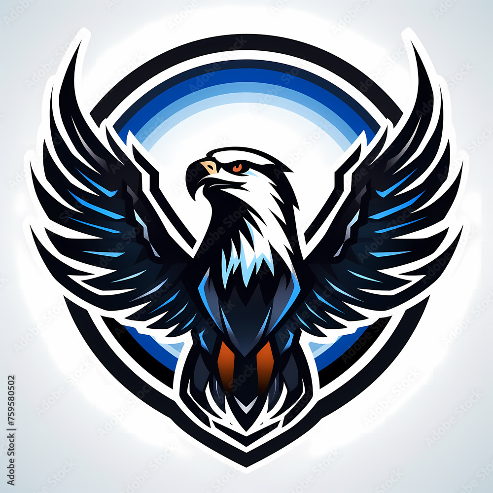 Obraz premium Eagle head mascot logo