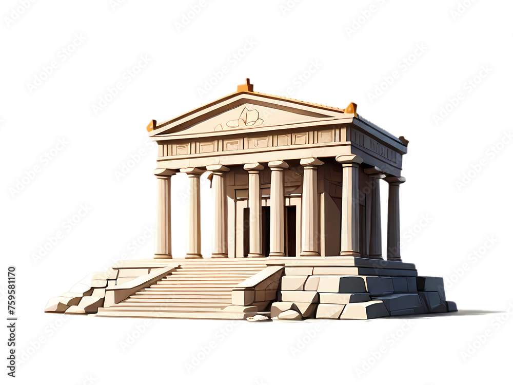 Obraz premium 7 wonders of the world, world landmarks, countries type 35
