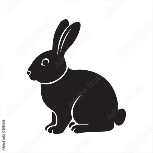 Silhouettes of easter bunnies, rabbit silhouettes © Abdur Razzak ID: #52