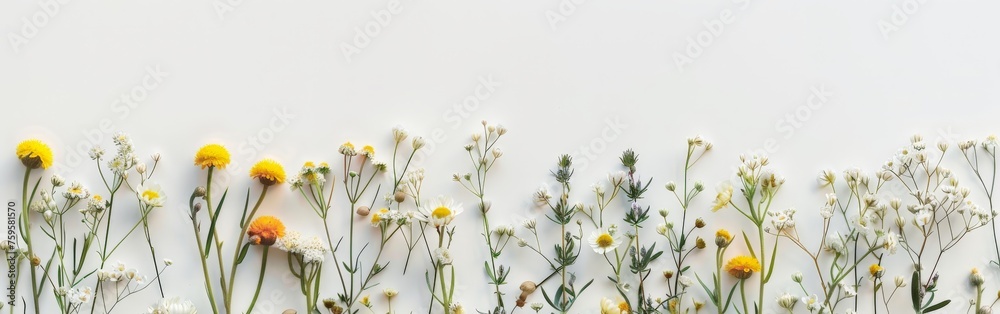 Flowers Adorning Wall Flowers Adorning Wall