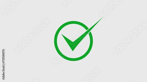 Check mark icon, faq symbol