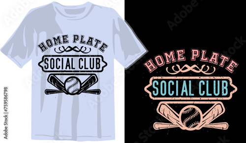 Baseball shirt design, baseball typography vector tshirt design template Pro Vector
