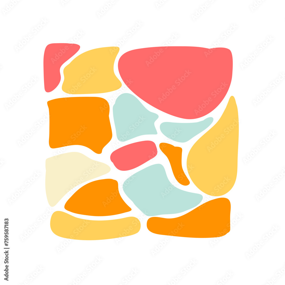 Colorful Abstract Shapes Pattern