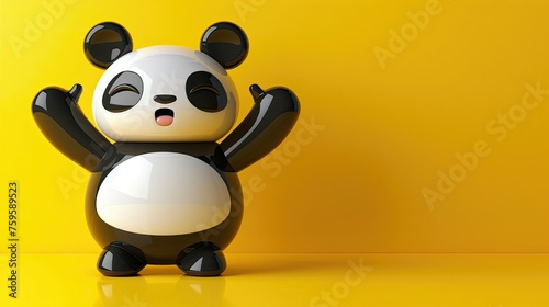 Cartoon panda character with a wink and thumbs-up gesture.