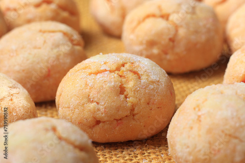 Orange Crinckle Cookies