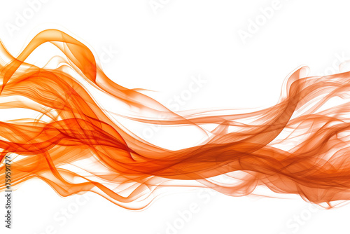 Bright and dynamic flames burning on a transparent background