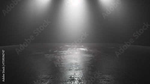 Gray empty room studio gradient used for background and display your product