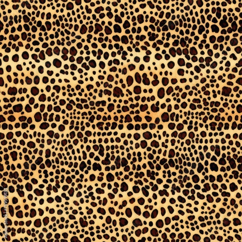 A rich leopard pattern with deep brown spots  ideal for fall season textiles.