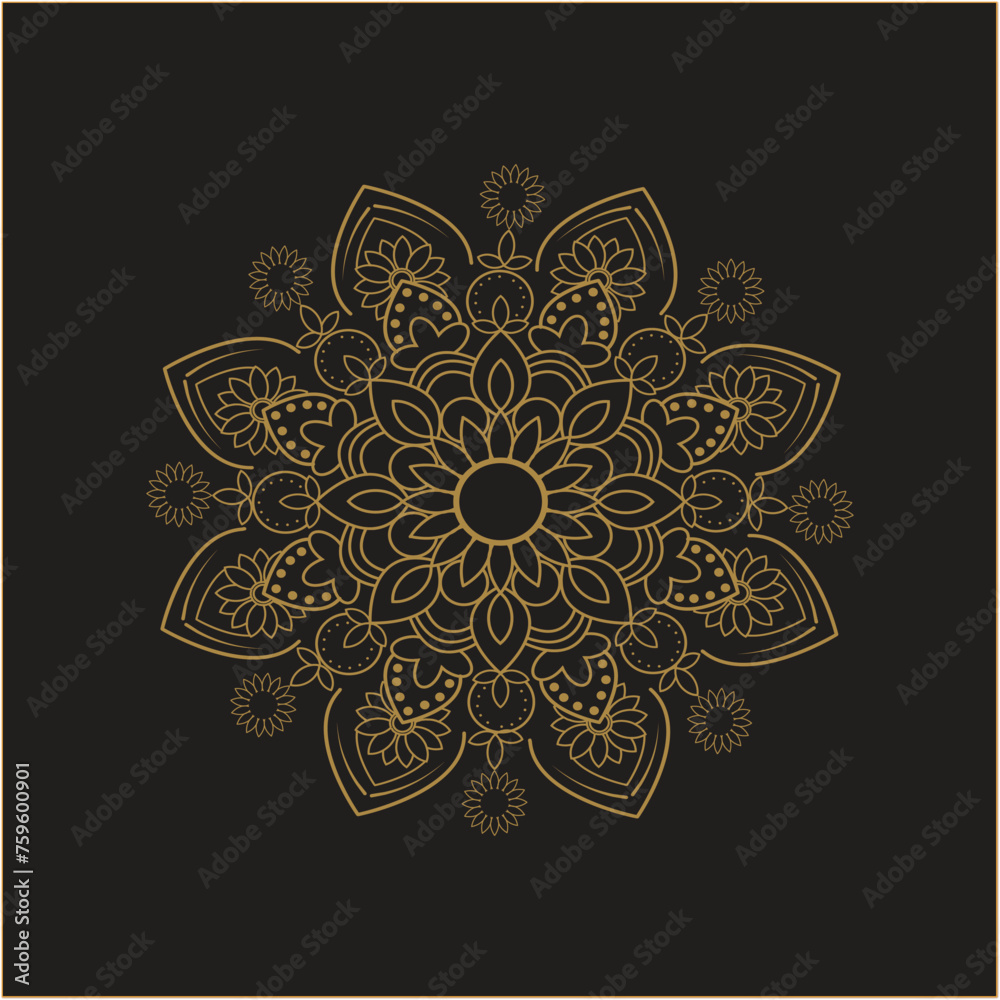 Mandala Design on Adobe Illustrator