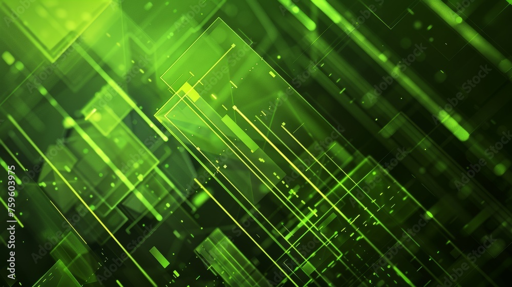 geometric green tech background geometric green tech background