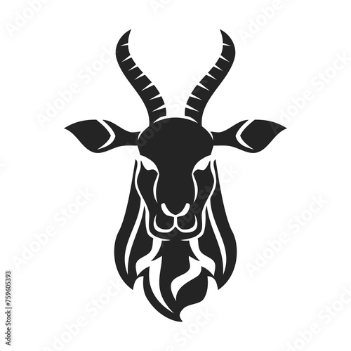 Gazelle Logo template Isolated. Brand Identity. Icon Abstract Vector graphic