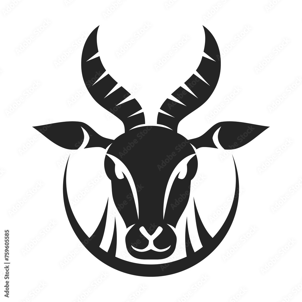 Gazelle Logo template Isolated. Brand Identity. Icon Abstract Vector graphic Gazelle Logo template Isolated. Brand Identity. Icon Abstract Vector graphic