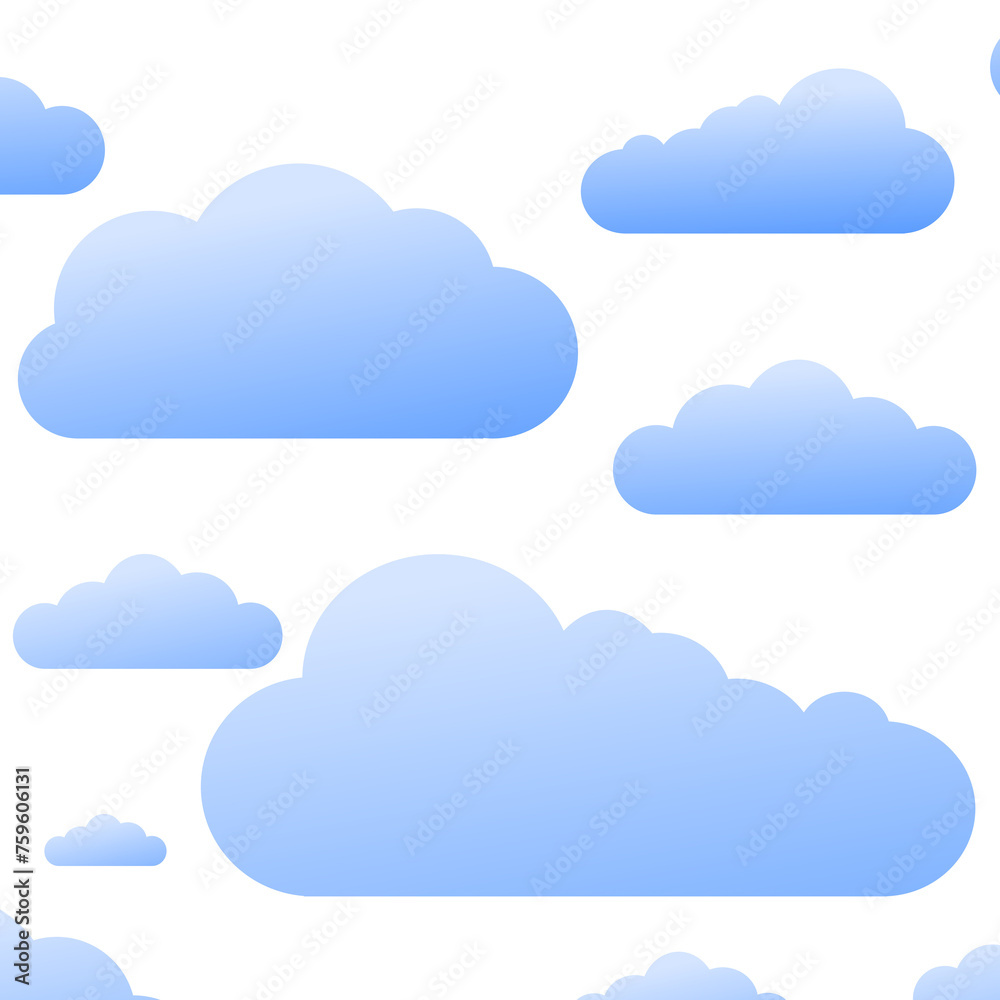 Cloud shapes icon isolated on transparent background Cloud shapes icon isolated on transparent background