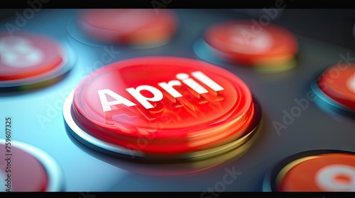 digital illustration of a calendar web button emphasizing the importance of April 28th as World Day for Safety and Health at Work, encouraging safety initiatives and health campaigns online photo