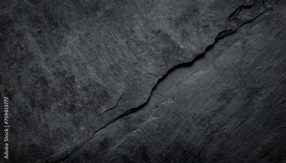 Sleek Slate Symphony: Dark Grey Black Stone Texture Background" - obrazy, fototapety, plakaty 