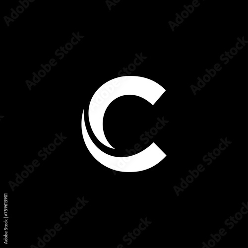 Letter C minimalist logo icon design © MdRejaul