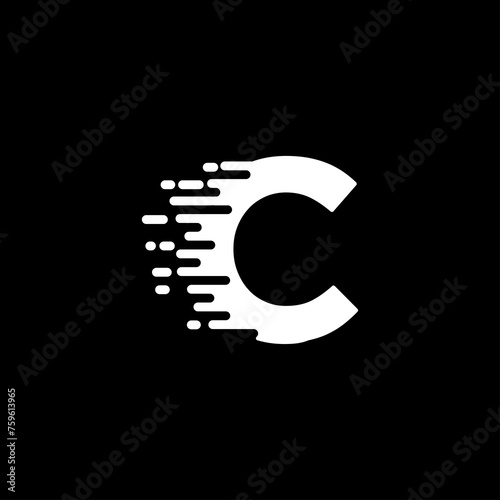 Letter C minimalist logo icon design