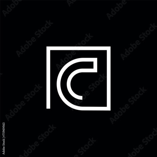 Letter C minimalist logo icon design