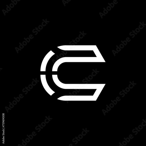 Letter C minimalist logo icon design