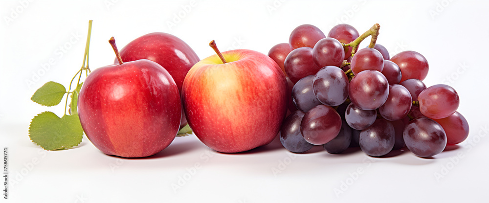 glass of wine and a bunch of grapes isolated on white ,apples and grapes isolated on white background glass of wine and a bunch of grapes isolated on white ,apples and grapes isolated on white background