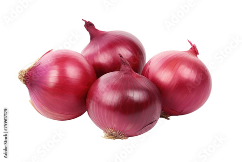 Stack of Red Onions. on a White or Clear Surface PNG Transparent Background.