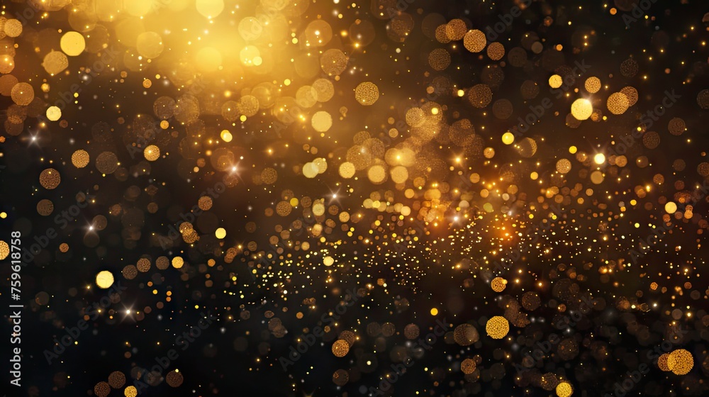 A radiant gold glitter texture forms a sparkling backdrop, perfect for Christmas and holiday-themed designs, greeting cards, and festive invitations A radiant gold glitter texture forms a sparkling backdrop, perfect for Christmas and holiday-themed designs, greeting cards, and festive invitations