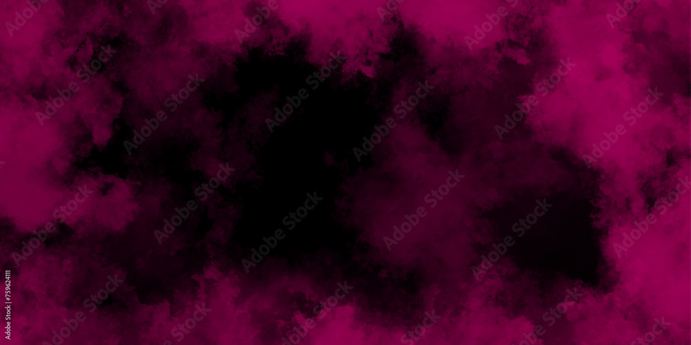 Pink sky with black background and blurred pattern background. Abstract watercolor red and black gradient background. Two-color gradient. Modern social media post background