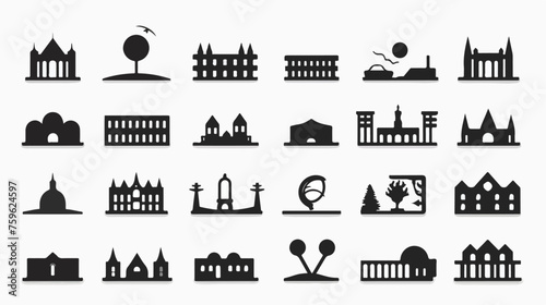 Place icon isolated sign symbol vector - high quality