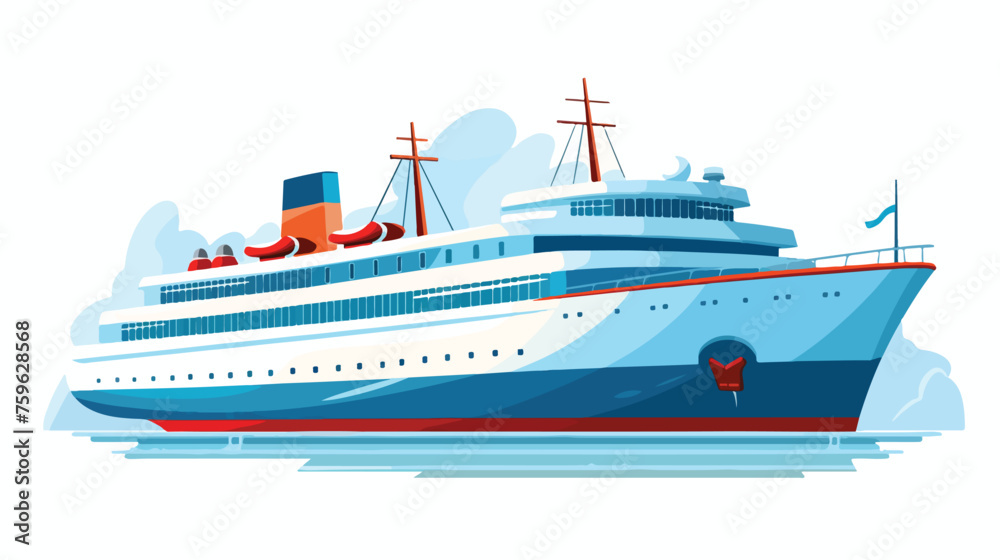Ship vector illustration flat vector isolated on white