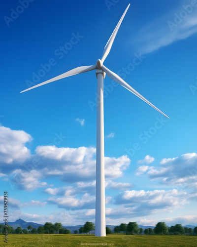 wind turbines farm © Spyrydon