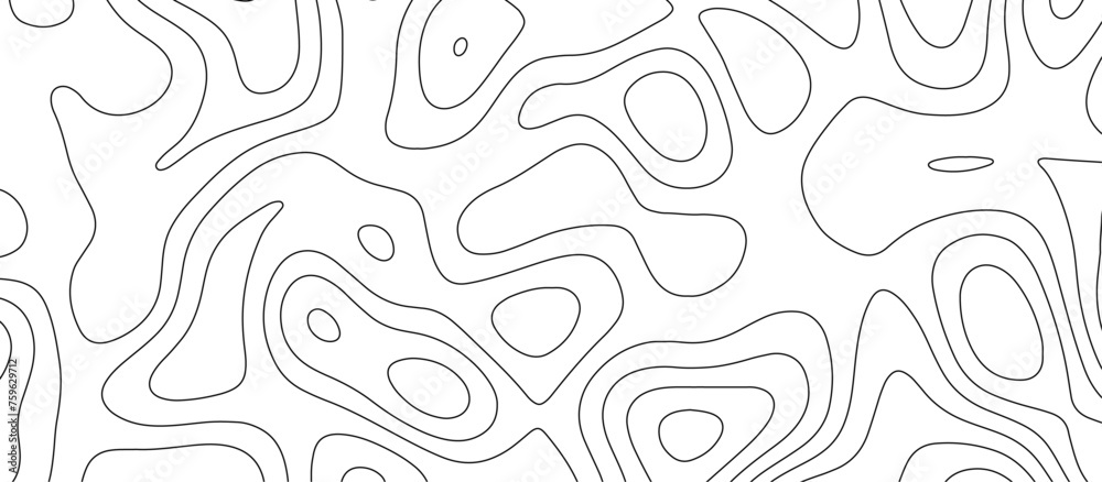 abstract white wave paper curved reliefs background. Topography map pattern, Geographic curved, vector illustration. seamless textrue, vintage waves. Panorama view multicolor wave curve line.