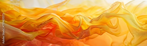 Abstract Painting With Yellow and Red Colors