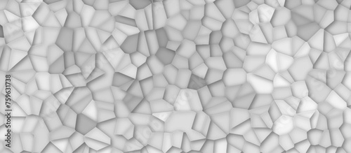 gray stains broken glass tile background textrue. geometric pattern with 3d shapes vector Illustration. gray broken wall paper in decoration. low poly crystal mosaic background.
