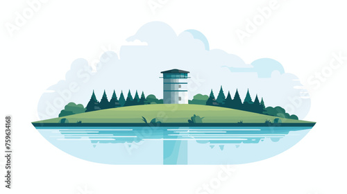 Water reservoir icon vector illustration design fla